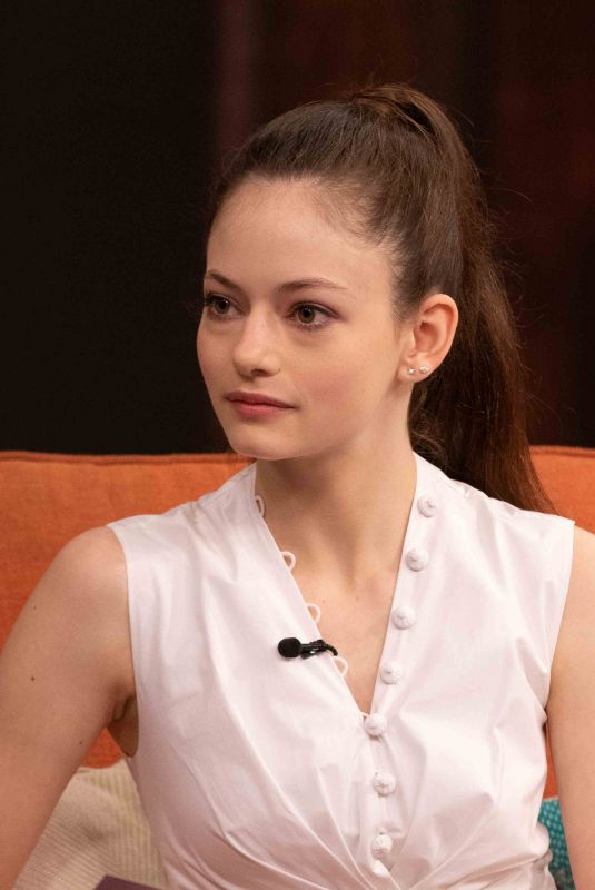 MACKENZIE FOY on the Set of Despierta America in Miami 10/26/2018