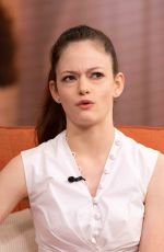 MACKENZIE FOY on the Set of Despierta America in Miami 10/26/2018