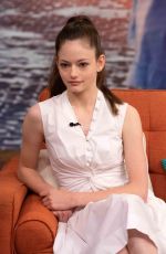 MACKENZIE FOY on the Set of Despierta America in Miami 10/26/2018