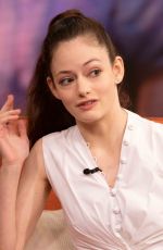 MACKENZIE FOY on the Set of Despierta America in Miami 10/26/2018