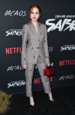 MADELAINE PETSCH at Chilling Adventures of Sabrina Premiere in Hollywood 10/19/2018