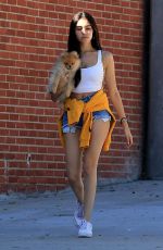 MADISON BEER Out with Her Dog in West Hollywood 10/16/2018