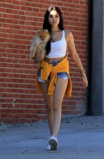 MADISON BEER Out with Her Dog in West Hollywood 10/16/2018