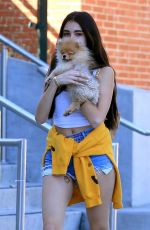 MADISON BEER Out with Her Dog in West Hollywood 10/16/2018