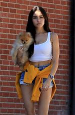 MADISON BEER Out with Her Dog in West Hollywood 10/16/2018