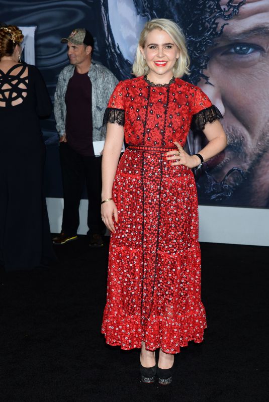 MAE WHITMAN at Venom Premiere in Los Angeles 10/01/2018