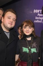 MAISIE WILLIAMS at I and You Press Night in London 10/25/2018
