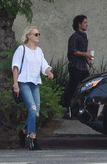 MALIN AKERMAN and Jack Donnelly Out in Los Feliz 09/28/2018