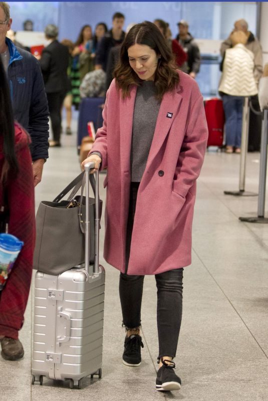 MANDY MOORE Arrives in Montreal 10/15/2018
