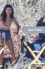 MARGARET QAULLEY on the Set of Once Upon A Time in Hollywood in Los Angeles 10/20/2018