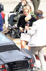 MARGOT ROBBIE on the Set of Once Upon A Time in Hollywood 10/14/2018