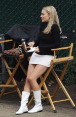 MARGOT ROBBIE on the Set of Once Upon A Time in Hollywood 10/14/2018