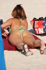 MARIA JADES in Bikini at a Beach in Miami 10/14/2018
