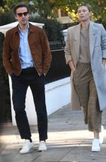 MARIA SHARAPOVA and Alexander Gilkes Out in Fulham 10/19/2018