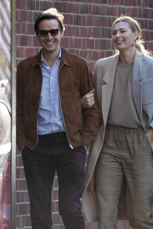 MARIA SHARAPOVA and Alexander Gilkes Out in Fulham 10/19/2018