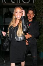 MARIAH CAREY Leaves Mr. Chow in Beverly Hills 10/04/2018