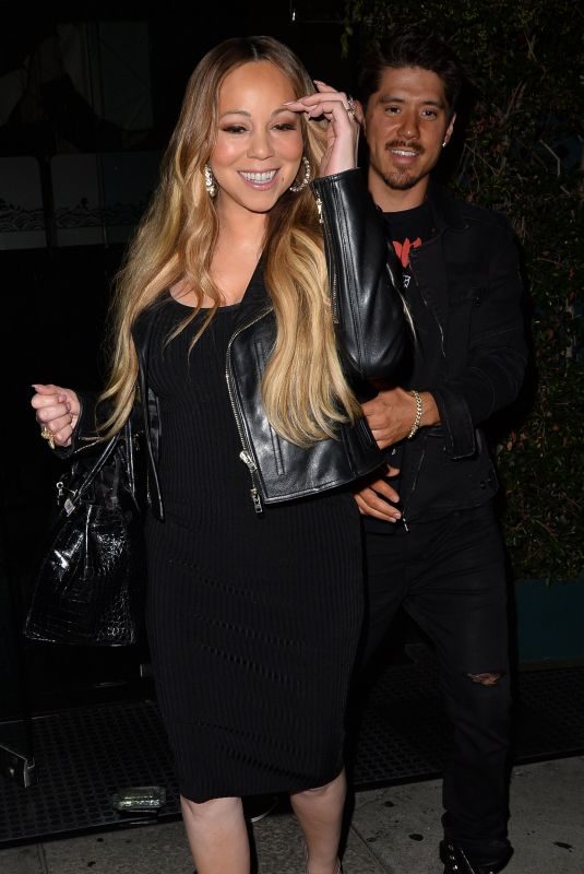 MARIAH CAREY Leaves Mr. Chow in Beverly Hills 10/04/2018