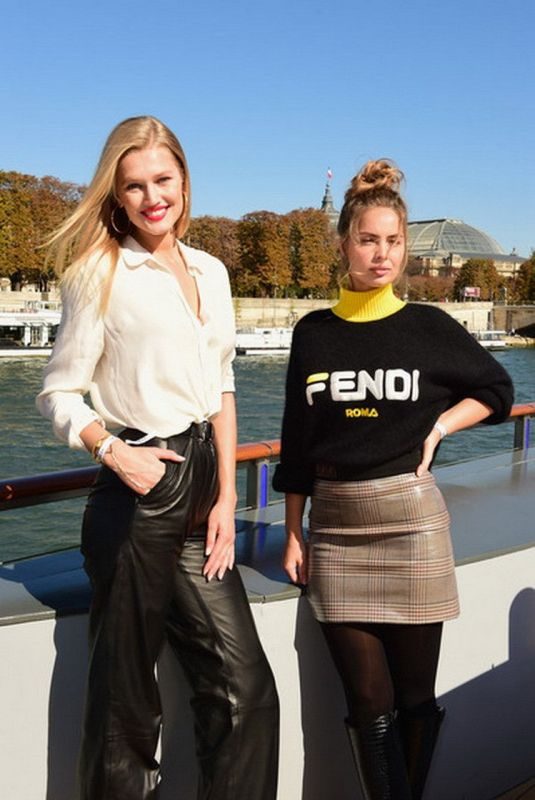 MARIE ANGE CASTA and TONI GARRN at L’Oreal Fashion Show in Paris 09/30/2018