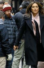 MARISKA HARGITAY on the Set of Law & Order: Special Victims Unit in Park Avenue 10/22/2018