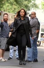 MARISKA HARGITAY on the Set of Law & Order: SVU in New York 10/04/2018