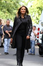 MARISKA HARGITAY on the Set of Law & Order: SVU in New York 10/04/2018