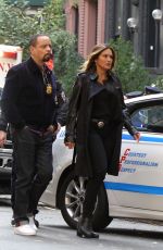 MARISKA HARGITAY on the Set of Law & Order: SVU in New York 10/04/2018