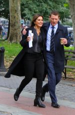 MARISKA HARGITAY on the Set of Law & Order: SVU in New York 10/10/2018