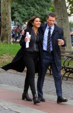 MARISKA HARGITAY on the Set of Law & Order: SVU in New York 10/10/2018