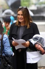 MARISKA HARGITAY on the Set of Law & Order: SVU in New York 10/10/2018