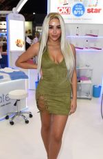 MARNIE SIMPSON at 3D Lipo Stand at Pro Beauty North Exhibition in Manchester 10/21/2018