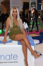 MARNIE SIMPSON at 3D Lipo Stand at Pro Beauty North Exhibition in Manchester 10/21/2018