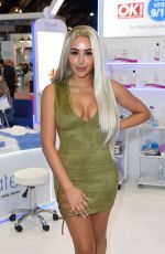 MARNIE SIMPSON at 3D Lipo Stand at Pro Beauty North Exhibition in Manchester 10/21/2018