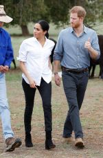 MEGHAN MARKLE and Prince Harry at a Farm in Dubbo 10/17/2018