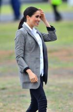 MEGHAN MARKLE and Prince Harry at Airport in Dubbo 10/17/2018