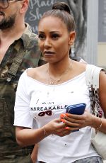 MELANIE BROWN Arrives at Aamerica