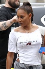 MELANIE BROWN Arrives at Aamerica