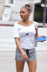 MELANIE BROWN Arrives at Aamerica