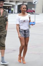 MELANIE BROWN Arrives at Aamerica