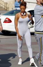 MELANIE BROWN Arrives at Americas Got Talent Champions in Pasadena 10/05/2018