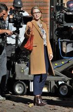 MELISSA BENOIST on the Set of Supergirl in Vancouver 10/09/2018