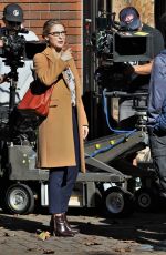 MELISSA BENOIST on the Set of Supergirl in Vancouver 10/09/2018