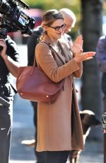 MELISSA BENOIST on the Set of Supergirl in Vancouver 10/09/2018