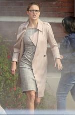 MELISSA BENOIST on the Set of Supergirl in Vancouver 10/26/2018