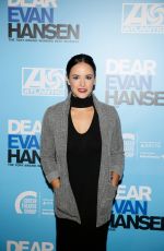 MELISSA FUMERO at Dear Evan Hansen Opening in Los Angeles 10/20/2018