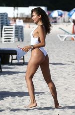 METISHA SCHAEFER in Bikini at a Beach in Miami 10/26/2018