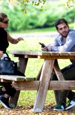 MICHELLE HUNZIKER at a Park in Clusone 10/14/2018