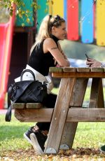 MICHELLE HUNZIKER at a Park in Clusone 10/14/2018