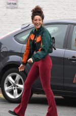 MICHELLE KEEGAN on the Set of Brassic in Manchester 10/04/2018