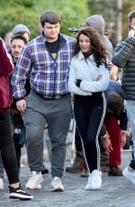 MICHELLE KEEGAN on the Set of Brassic Show in Lancashire 10/18/2018