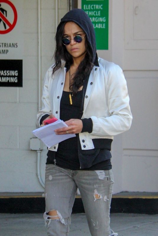 MICHELLE RODRIGUEZ Out in Beverly Hills 10/26/2018